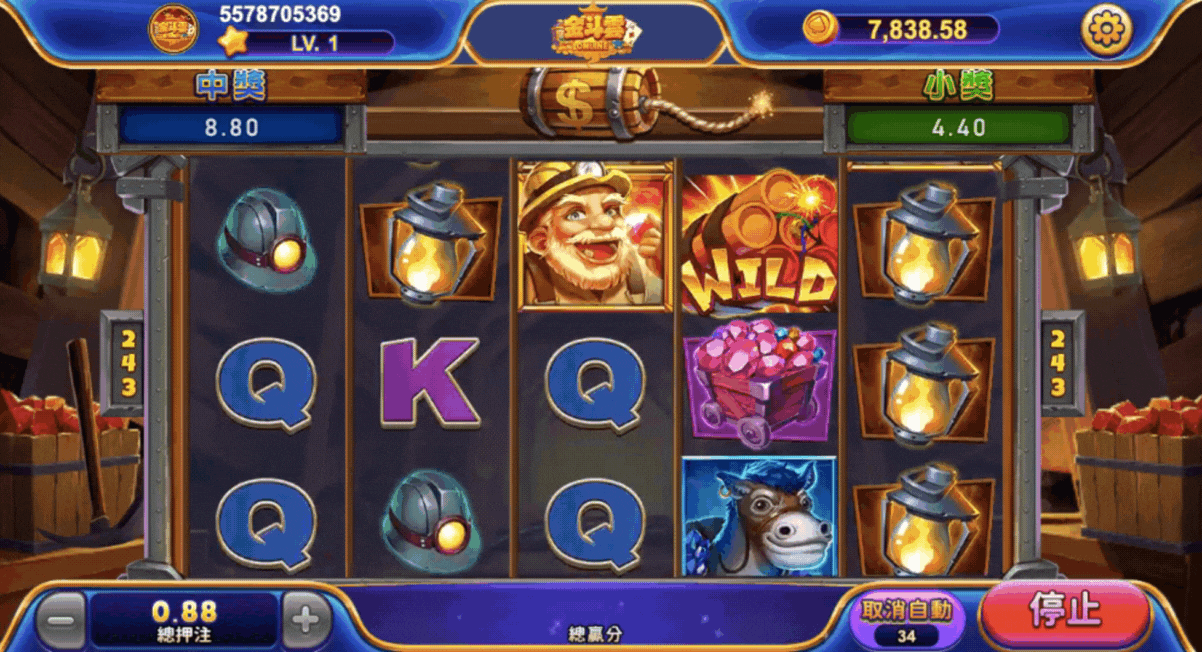 水晶礦工遊戲畫面